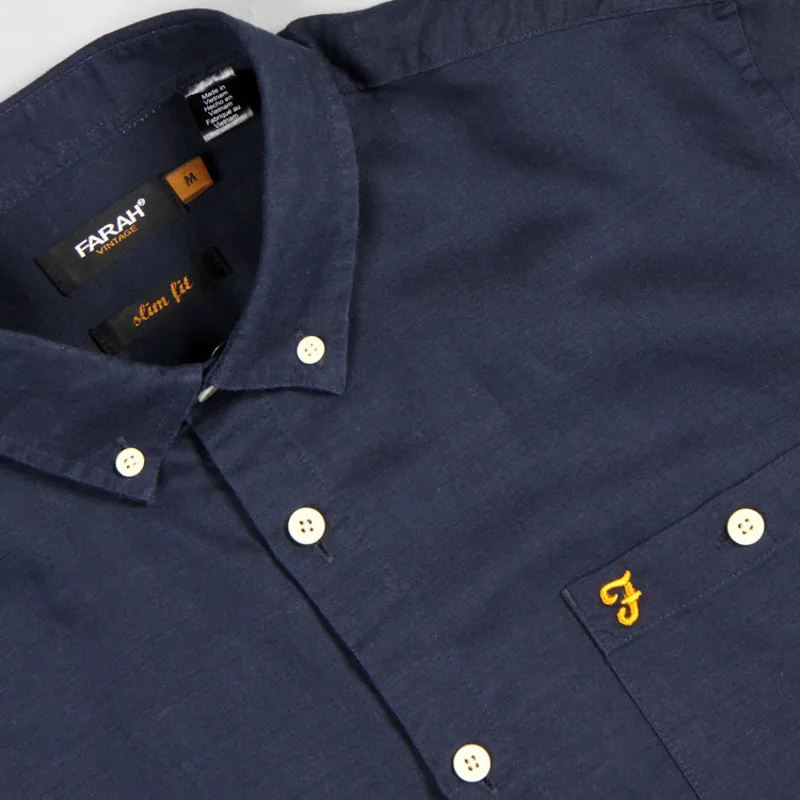 Farah Trent SS Shirt - NY Navy-1